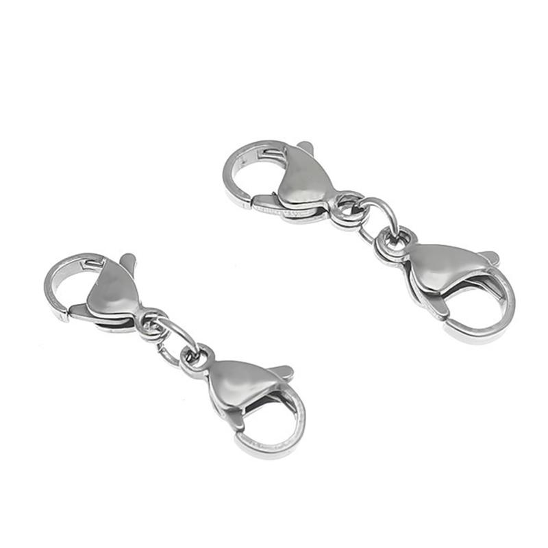 10 τεμάχια Μικρό κούμπωμα βραχιολιών επέκτασης κολιέ βραχιολιών κούμπωμα βραχιόλι κολιέ προέκταση διπλό κούμπωμα αστακού