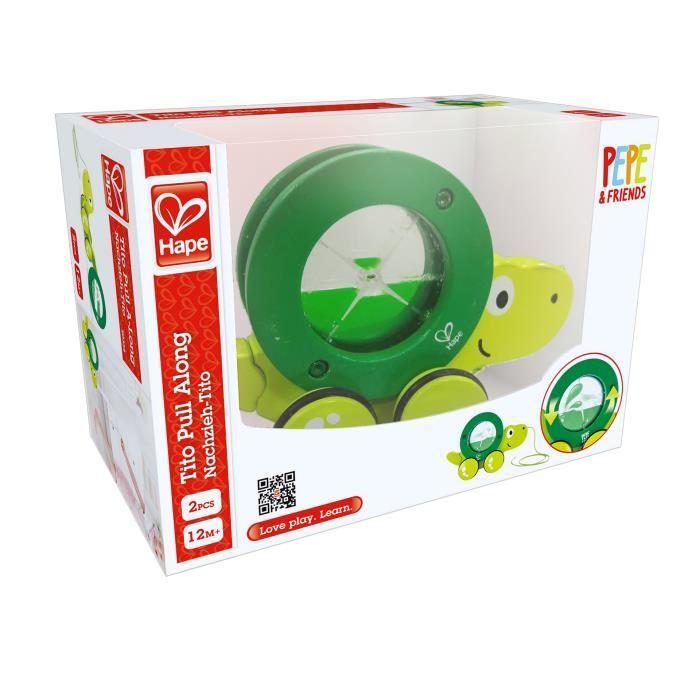 Hape - Pull-along Toy Tito Green