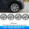 For Tesla Model YL Launch 2026 + 4PCS Hub Cap Car Replacement Wheel Cap 19 Inch Performance Automobile Hubcap Cover Accessories