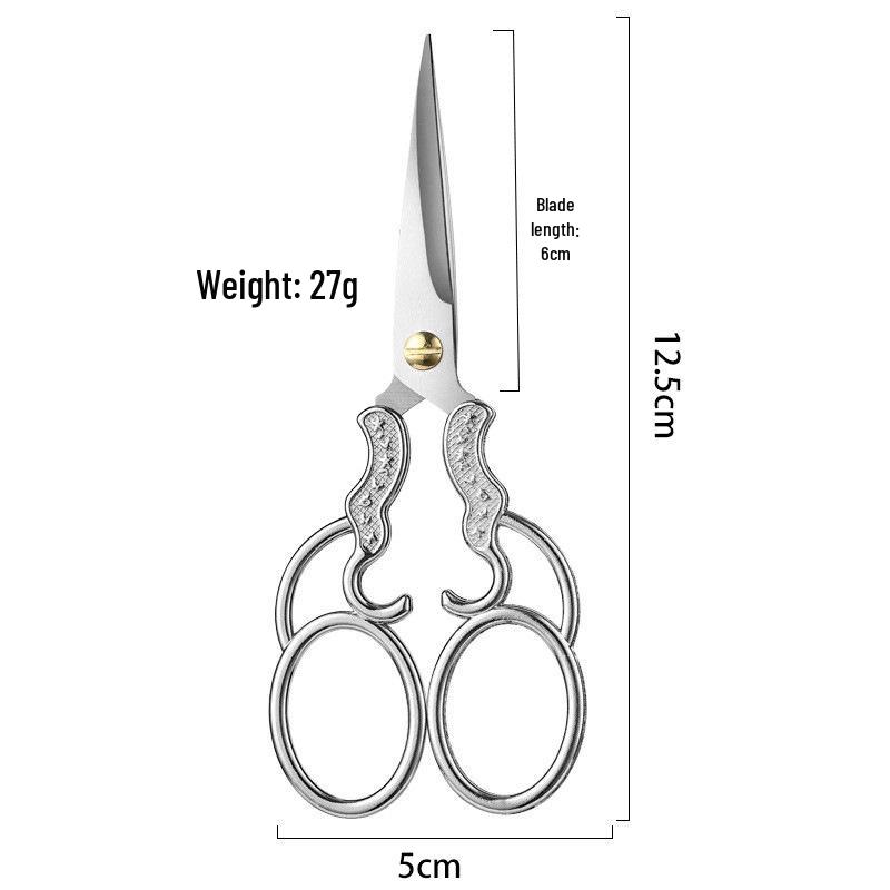 Винтажные ножницы для вышивания из нержавеющей стали: Изысканная вышивка крестом и портновский инструмент