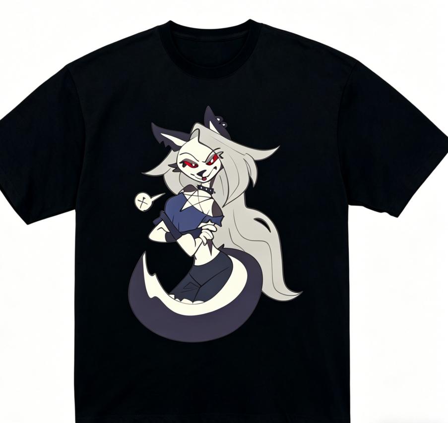 

Helluva Loona Anime Lover T shirt Year round clothing personality Clothes Plus Size Unisex New Model Couples high quality soft 4XL