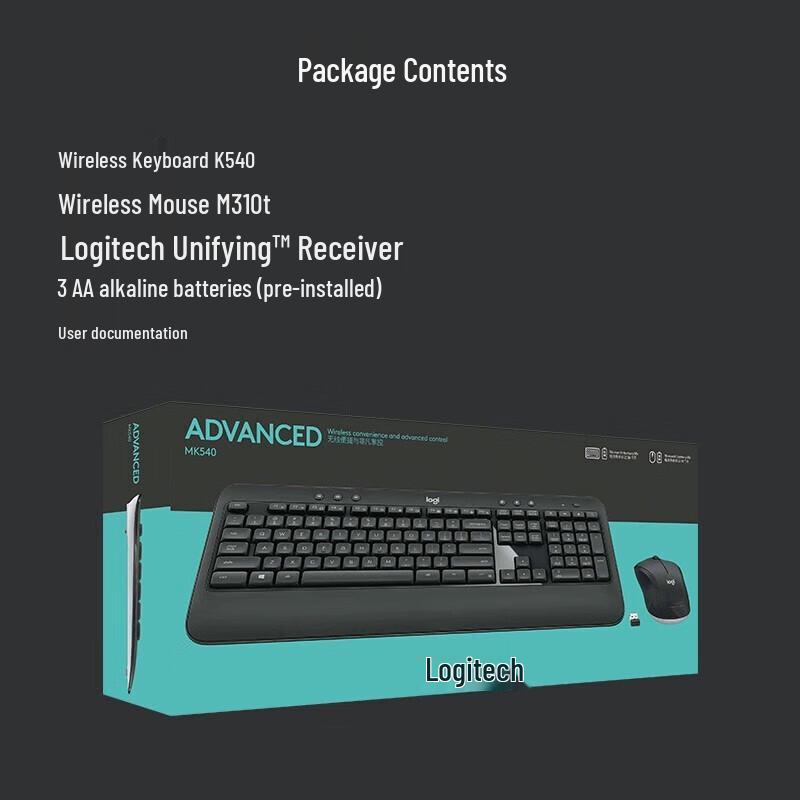 Logitech MK540 Wireless Keyboard and Mouse Combo