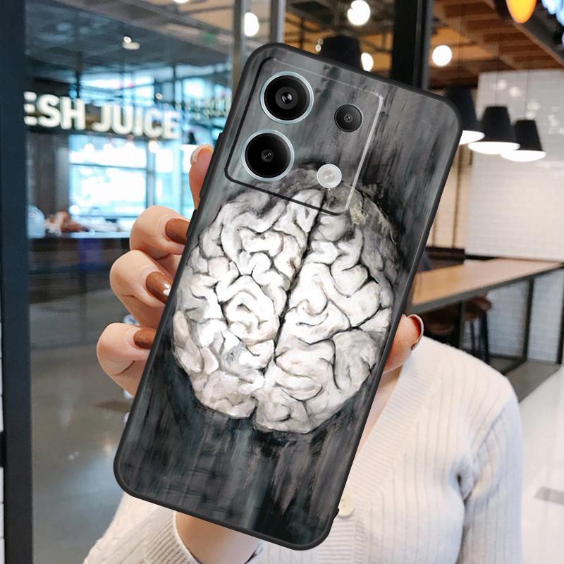 Anatomia Mózg Etui Dla Xiaomi Redmi Note 11 9 10 12 13 14 15 Pro Plus Redmi 15 15C 10C 12C 13C 14C Pokrowiec