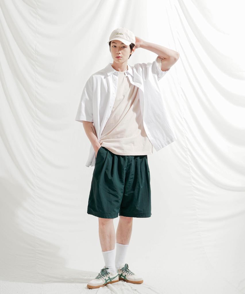 JEMUT Easy Summer Nylon Half Pants Dark Green Oysp2566