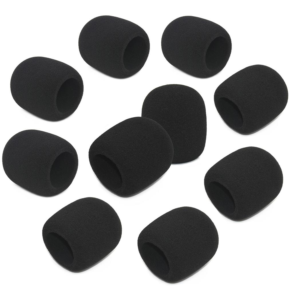 5pcs Thicken Microphone Foam Mic Cover Professional Studio Wind Screen Protective Shield Soft Sponge Microphone Cap Mic Cover