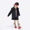 Girls' Denim Jacket with Cat Pattern and Doll Collar