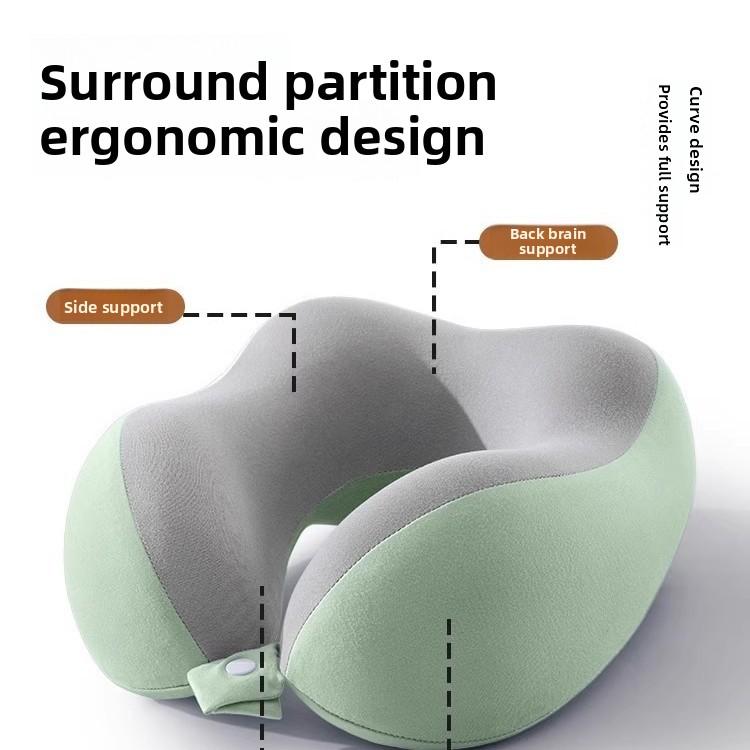 Soft Travel Pillow U Shaped Travel Healthcare Memory Foam Neck Cervical Airplane Pillow Neck Cushion
