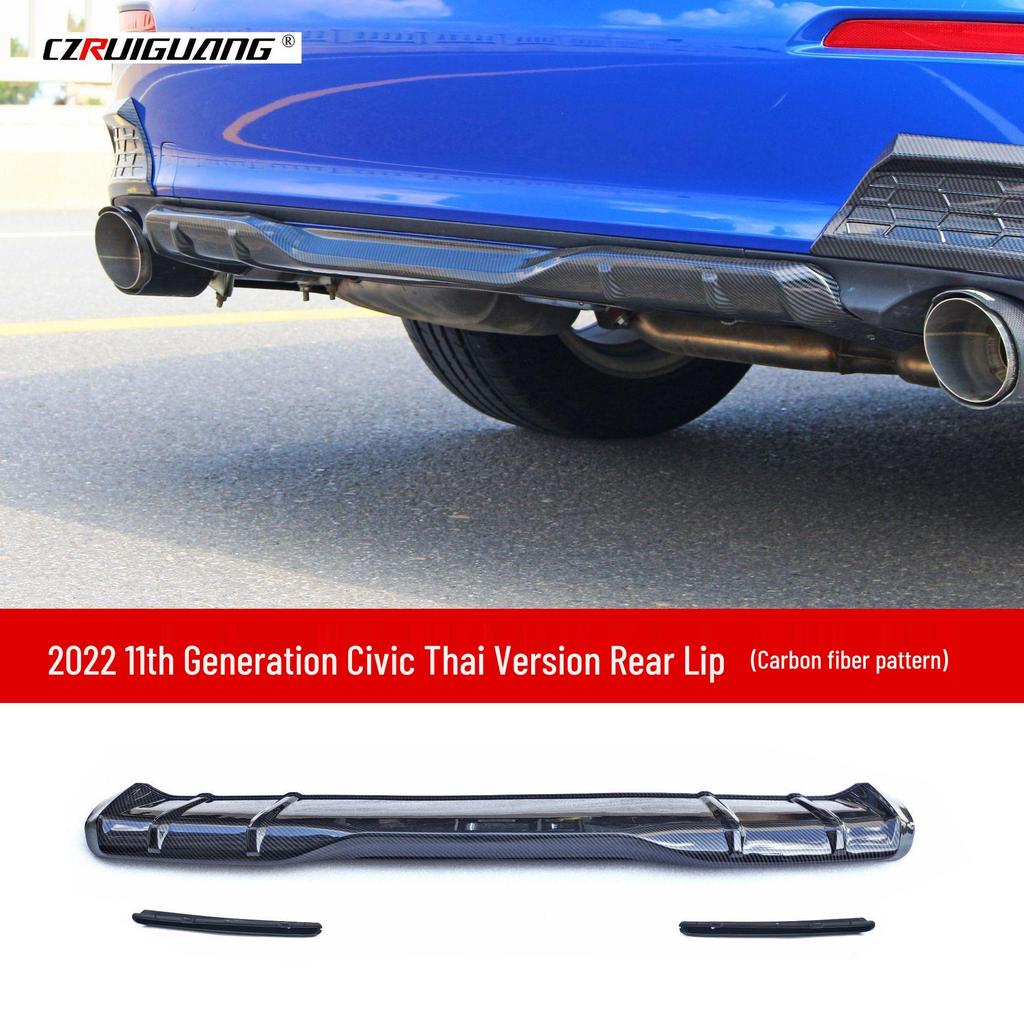 2022 11th Gen Civic US Sport Body Kit: Front Lip, Side Skirts, Rear Spoiler & Diffuser.