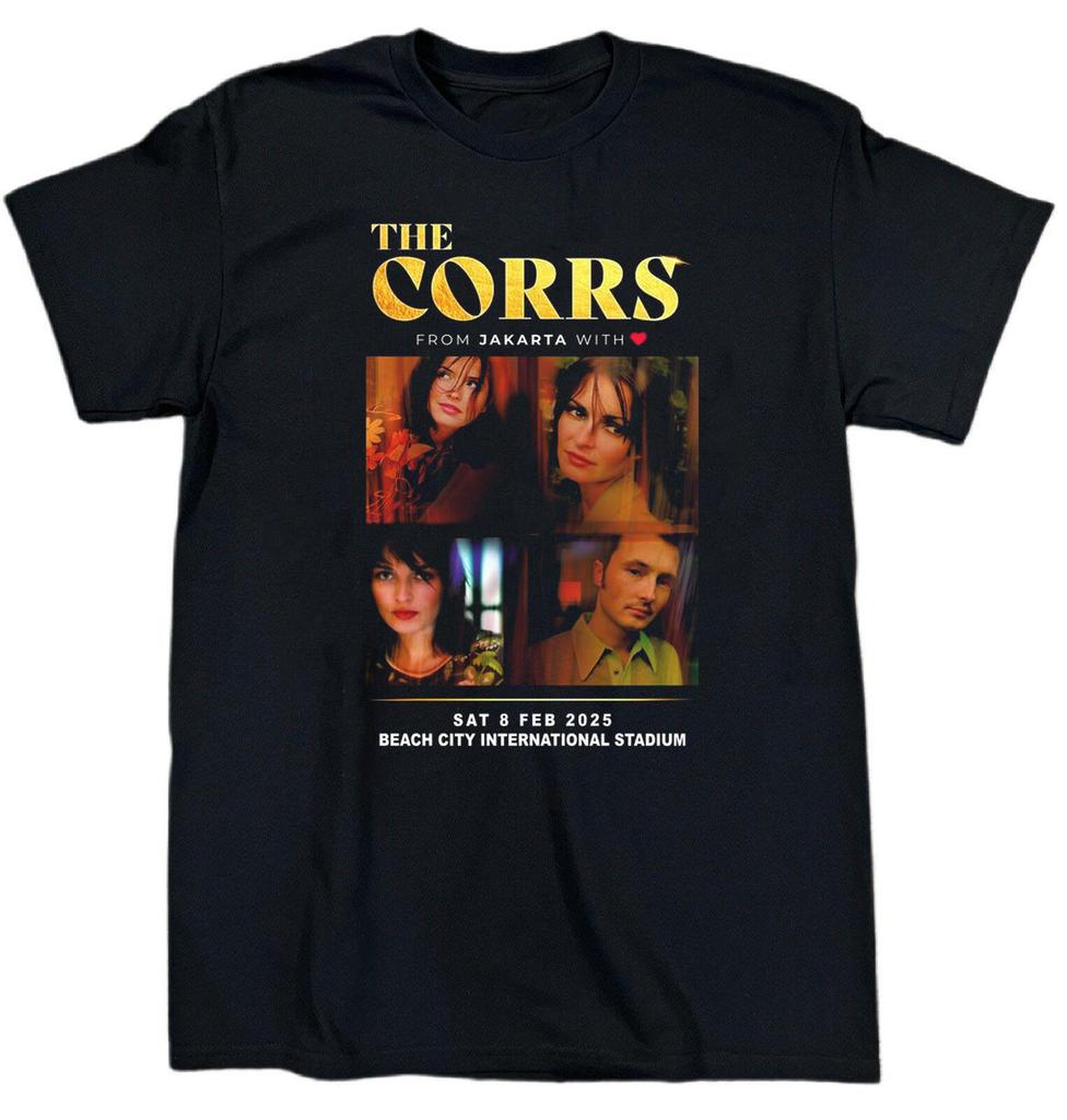 New The Corrs Live In Tour Heavy Cotton All Size Black T Shirt UR434