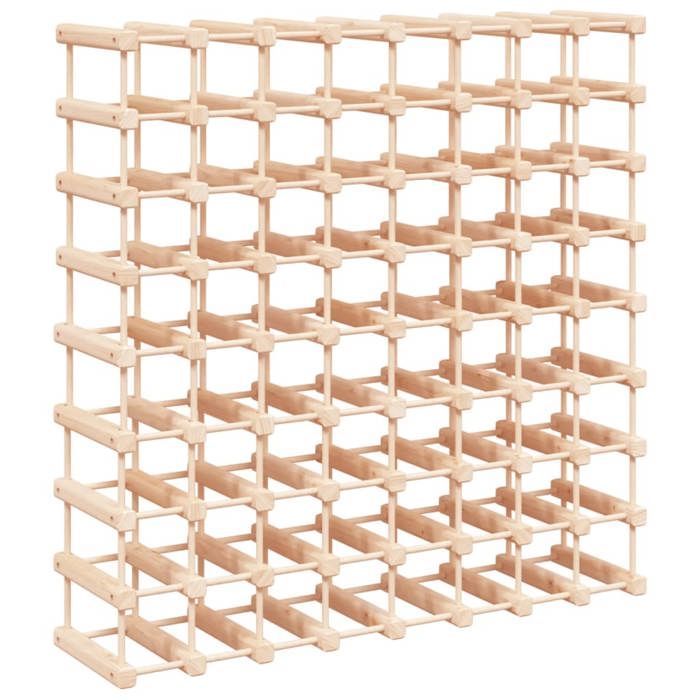VidaXL Casier à vin pour 72 bouteilles 90,5x23x90,5 cm pin massif 353753