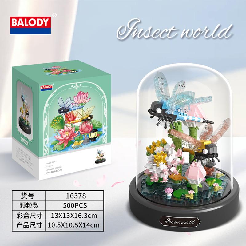 Balody Mini Blocks Lovely Flowers Bee Butterfly Building Bricks Decoration Eternal Rose Adult Toys Gift Girl Present New Year