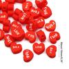 50/100x Beads Love Heart Shape  Spacer Beads for Bracelet Necklace Earring Making DIY Jewelry Crafts Tool