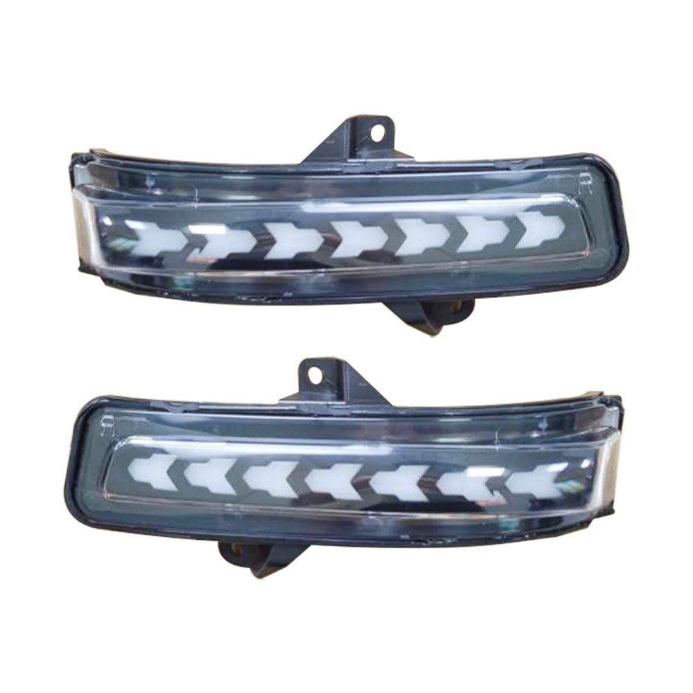 Suzuki Jimny 2019-2020 Rearview Mirror Sequential Turn Signals with Puddle and Daytime Running Lights.