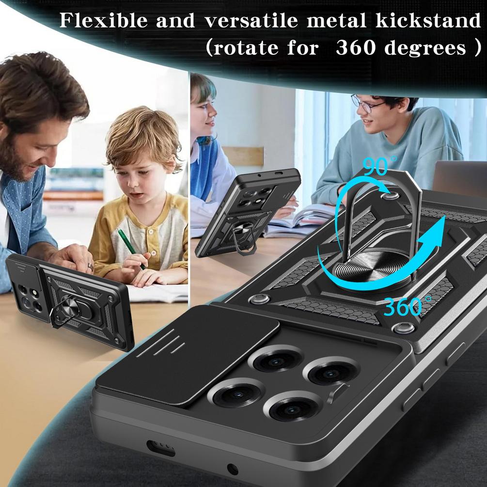 Camera Protect Case for Tecno Camon 30S Camon30 Premier Camon 30 Pro 20 Pro 19 18 18P Armor Hybrid Metal Ring Holder Back Cover