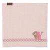 Fluffy Handkerchief with Makes a Great Gift for Birthdays and Product 1955002800 Marushin's Initials, 100% Cotton, "Hokkori Y," Mother's Day. Number