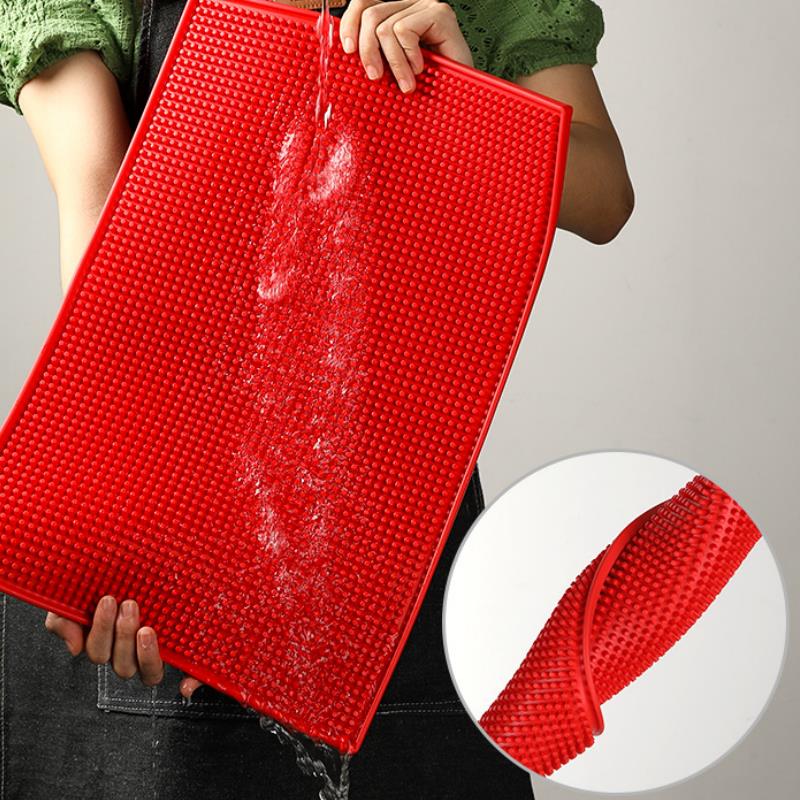 PVC Bar Mat Coffee Maker Countertop Spill Mats Bar Service Mat Dish Glass Drying Mat For Barista Cocktail Bartender 30x15cm