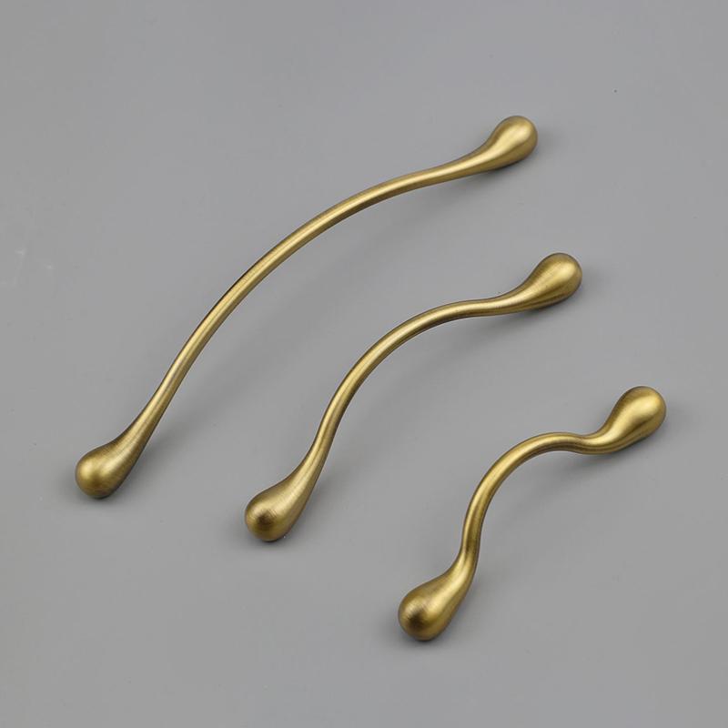 Solid Retro Cabinet Handles French Style Zinc Alloy Gold Silver for Bedroom Wardrobe Drawer Kitchen Cupboard DIY Home Makeover