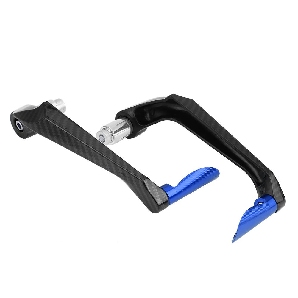 1 Pair of Carbon Motorcycle Brake Levers Handlebar Guard(Red)