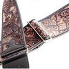 STRAPS Guitar 7cm PAISLEY Brown RightOn! Strap, Wide, 95-150cm Long, VELVET-60