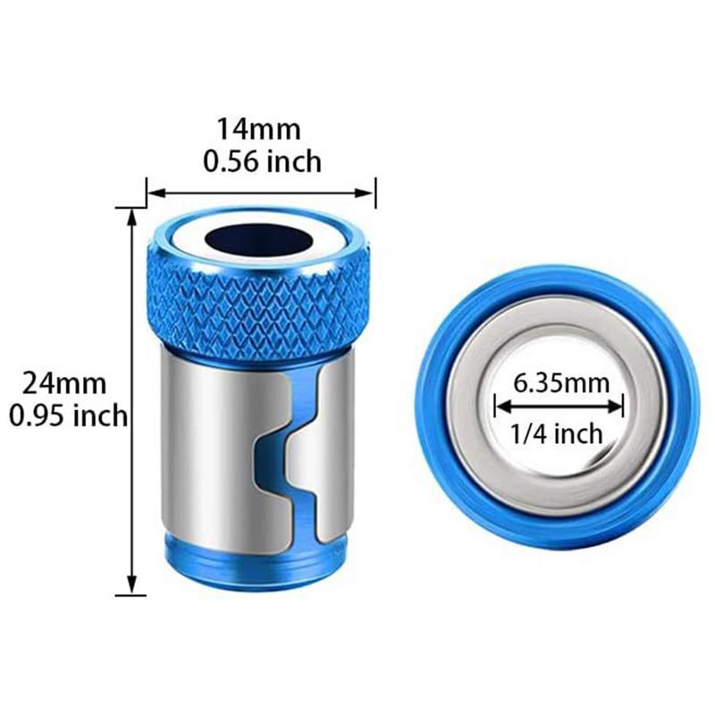 Portapunte Magnetiche per Avvitatore Anello Magnetico Magnetizzatore Forte Parte Rimovibile Anelli Magnetici per Viti Strumento Rimovibile Magnetizzatore Avvitatore