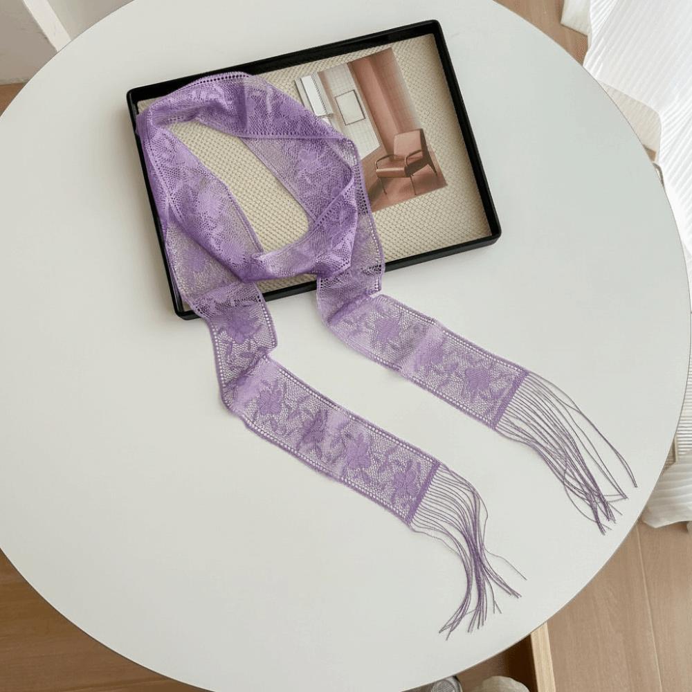 Floral Multifunctional Headscarf Elegant Bag Strap New Lace Printed Scarf  Formal Events