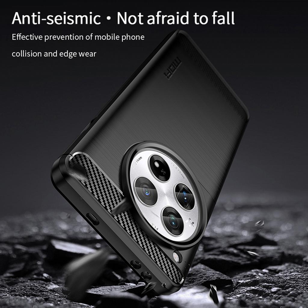 MOFI JK Serie-1 für OnePlus 12 5G Hülle TPU Handyhülle mit Kohlefasertextur