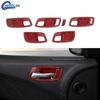 RED Carbon Fiber Interior Panel Cover Trim Bezels Kit for Dodge Charger 2011-25