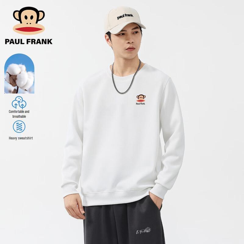 Paul Frank Men's Solid Round Neck Long Sleeve Sweatshirt