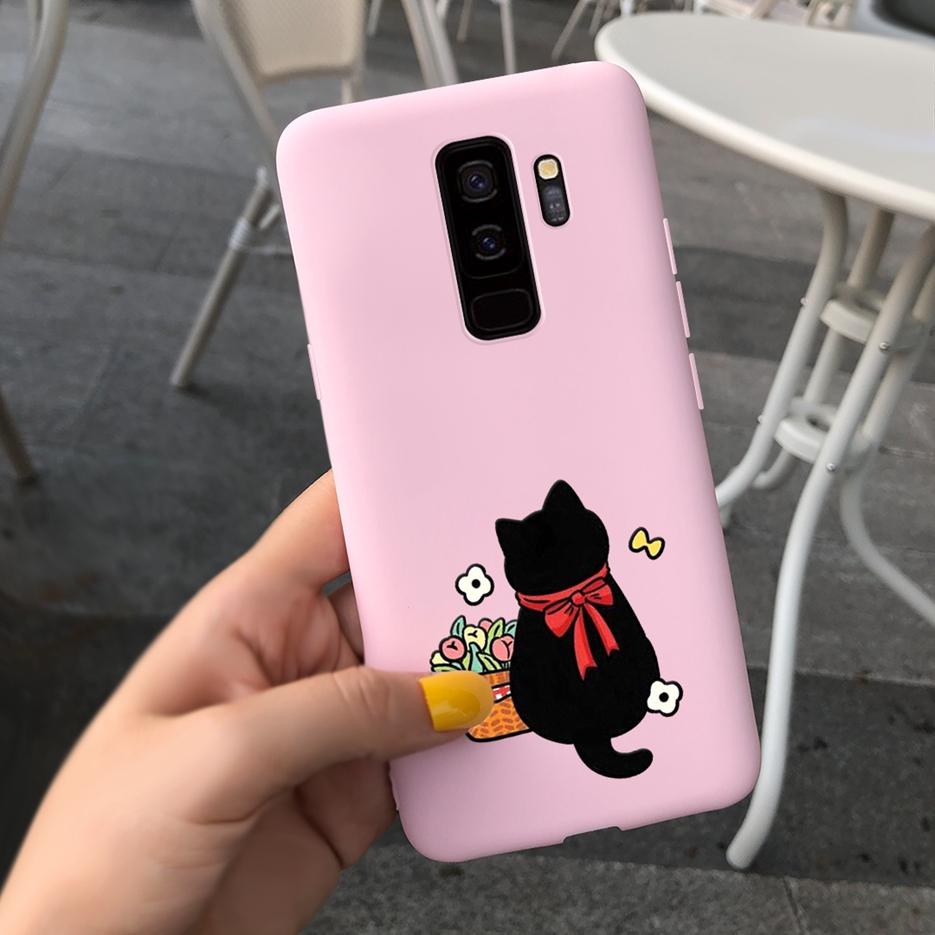 For Samsung Galaxy S9 Plus Case S9+ G965F Cute Candy Painted Fundas Matte Cover For Samsung S9 S9+ S 9 Plus Phone Case Soft Bags