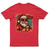 XMAS Santa Coffee Christmas TShirt Unisex Gift Retro Seasonal Funny Claus