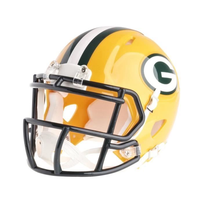 Mini Casque de Football - Riddell - NFL Speed - Green Bay Packers - Taille Miniature - 5 pouces