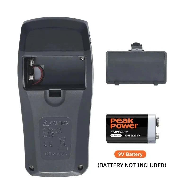 Portable Digital Wood Moisture Meter 0-99.9% Two-Pin Timber Damp Tester with Large LCD Display for Home Inspection
