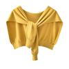 Korean Cashmere Wool Knit Women Fake Collar Shawl Summer Air Conditioned Shoulder Protect Cervical Spine Thicken Warm Scarf Q36