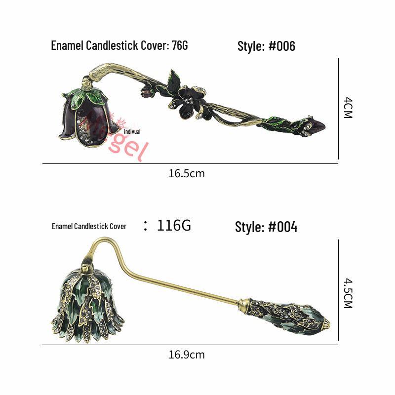 European Retro Handheld Candle Snuffer and Cover, Light Extinguisher Bell Tool, Perfect for Gifts.