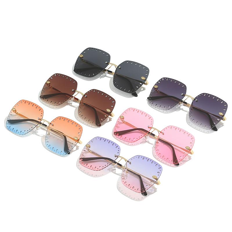 Frameless Sunglasses, Personalized Hollow Glasses, Street Sunglasses For Women