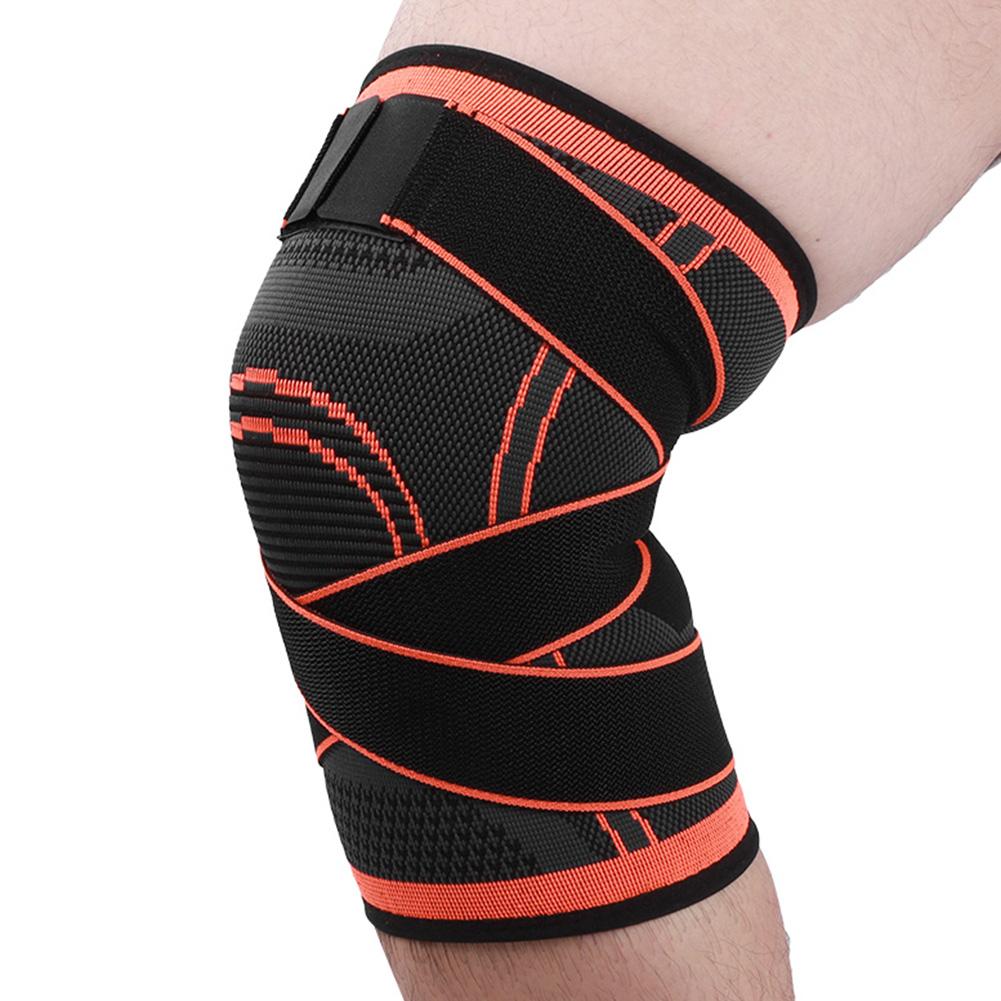 Sport Compression Kneecap Knitting Elastic Support Bandage Antiskid Protective GearKneecap Protective Gear M