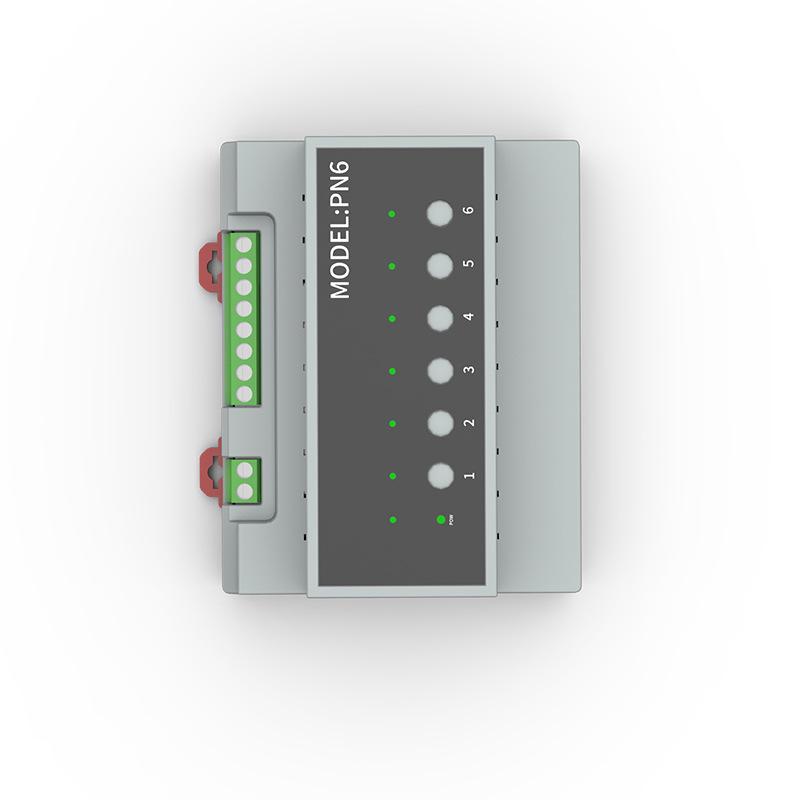 Zigbee Tuya WiFi 6-Channel On/Off Module for Hotel Room Control with Dry Contact Power Supply RCU Host.