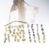 Hair Dreadlocks Rings Hair Braid Clips Alloy Braided Hair Accessory Set for Banquets Film Shows Wedd
