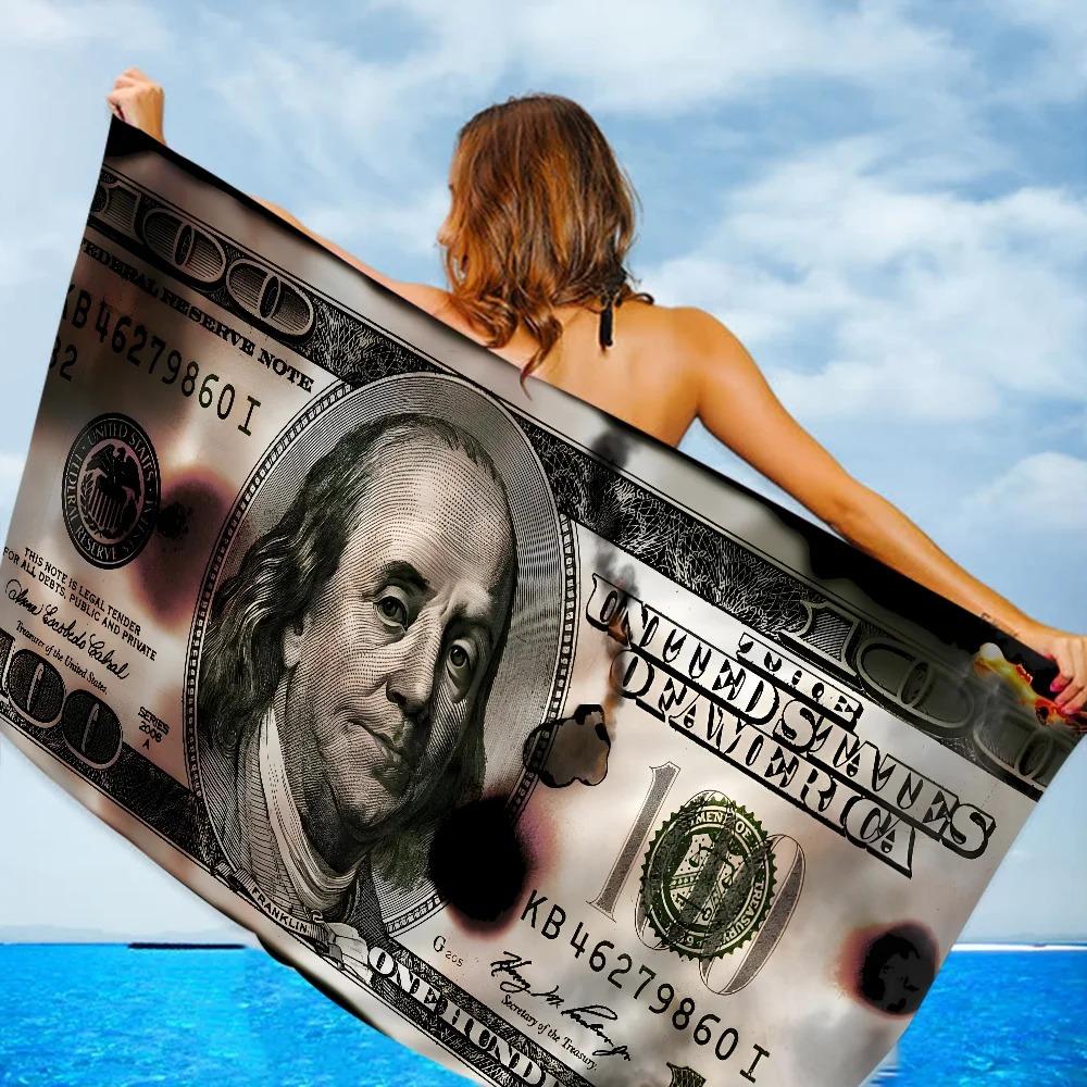 Creative USA Dollar Towel Microfiber Beach Towel Absorbent Quick dry Soft Yoga Swimming Resort Mountain Climbing Towel