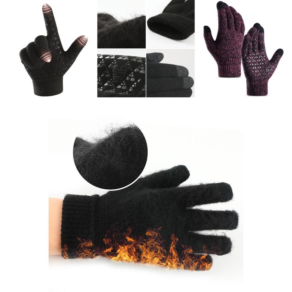 Unisex Windproof Touch Screen Gloves Perfect For Winter Driving And Outdoor Activities