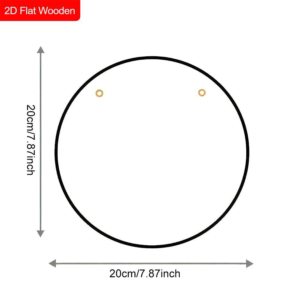 2D flate hengende dekorative skilt i tre, familievegg- eller dørdekorasjon, hagedekorasjon, innflyttingsgaver til venner