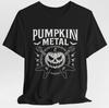 Pumpkin Metal Halloween T-Shirt Gothic Jack O’ Lantern Rock Band Horror Tee