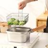 Stainlessed Steel Oil Filter Pot Deep Fryers Basket Set Efficient Frying Solution Heat Resistant Handle Kitchen Appliance