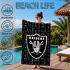 Football Club Emblem Beach Towel, Microfiber Beach Towel, Perfect For Pool, Beach, Travel, Home Decor Beach Party Fan gifts