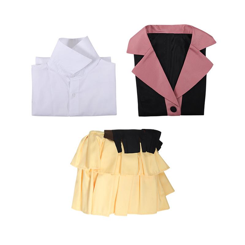 Anime Lucy Maud Montgomery Cosplay Uniform Double Ponytail Wig Women Gothic Dress Shirt Vest Skirt Outfit Halloween Party Suit