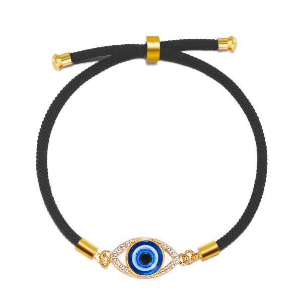 Devil's Eye Bracelet Popular Collection Irregular Adjustable Braided Bracelet Fashion Diamond Drawing Bracelet