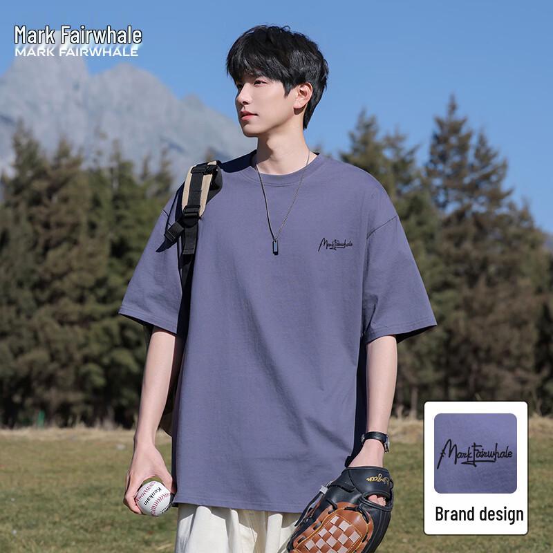 Mark Fairwhale Unisex Pure Cotton Loose Fit Short Sleeve T-Shirt