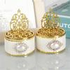 European Style Hollow Candy Box Gold Plastic Small Box Wedding Party Gift Box Baby Shower Gift Box