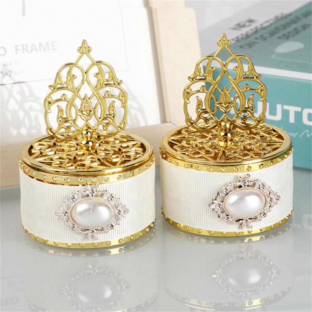 European Style Hollow Candy Box Gold Plastic Small Box Wedding Party Gift Box Baby Shower Gift Box