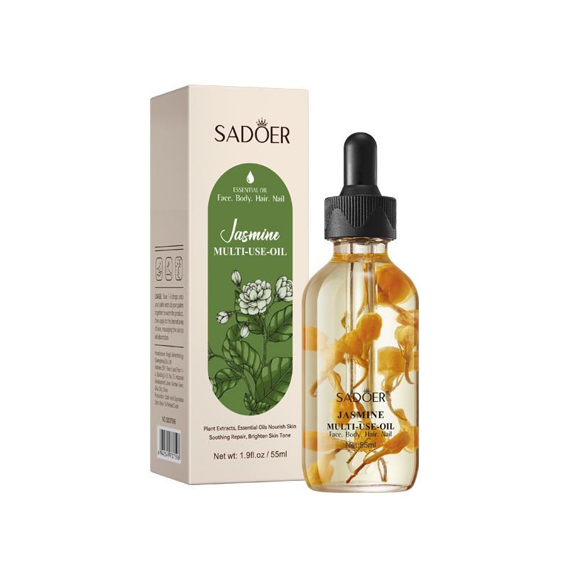 Luxuriöses Rosen Trockenblumen Mehrfach-Effekt Massageöl 55ml zur nährenden Körperpflege mit ätherischen Ölen
